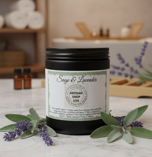 Sage & Lavender Soy Candle