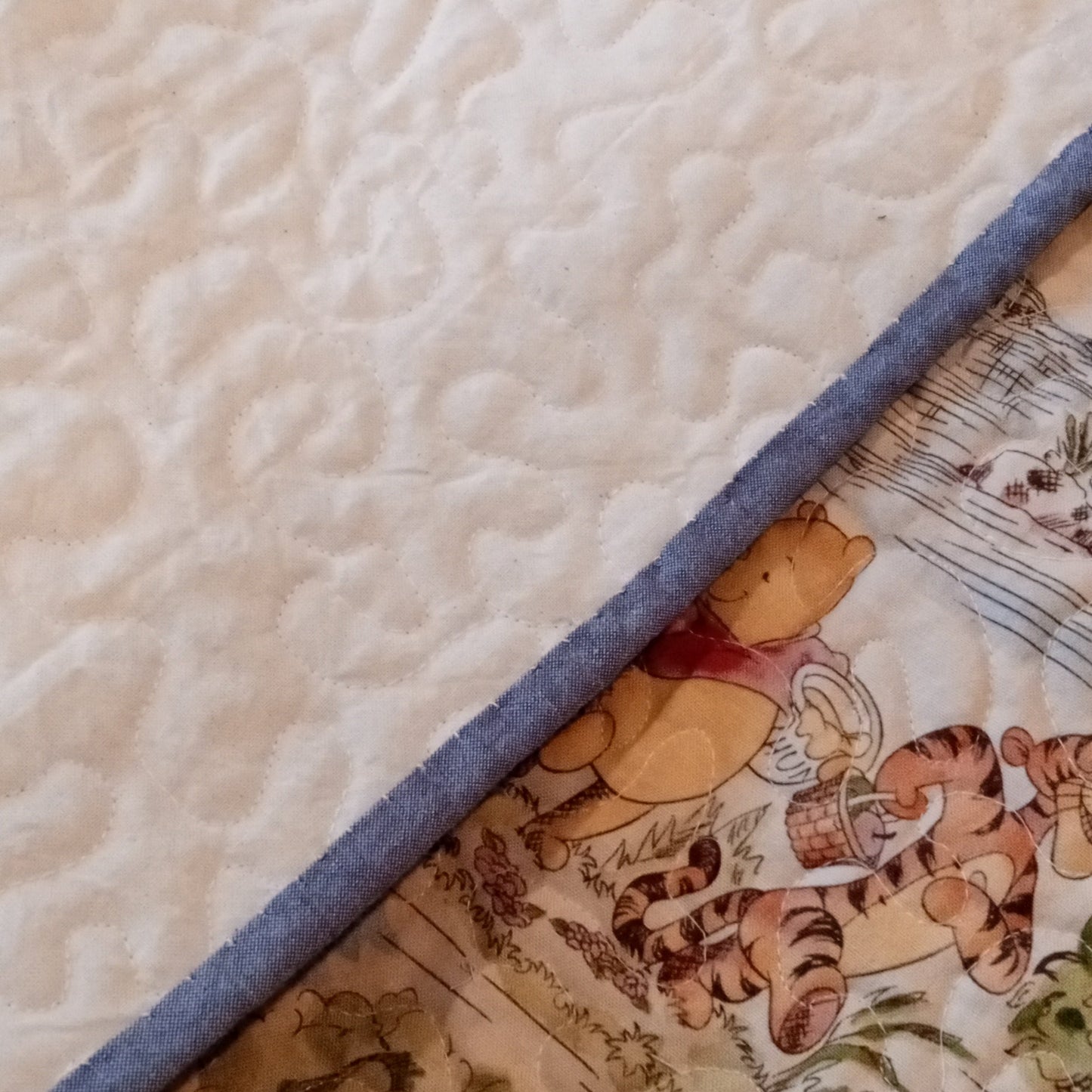 (199) Quilted play pad 'Pooh and Friends' DONATED TO PREGNANCY CENTER