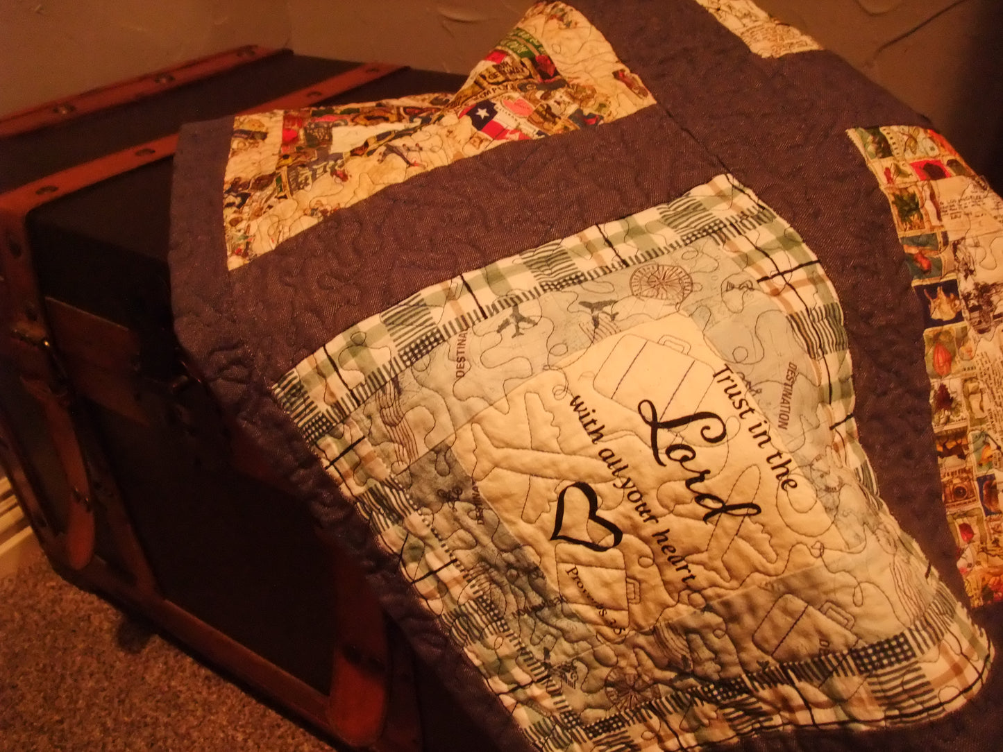 (104) Travel Blessings Lap Quilt