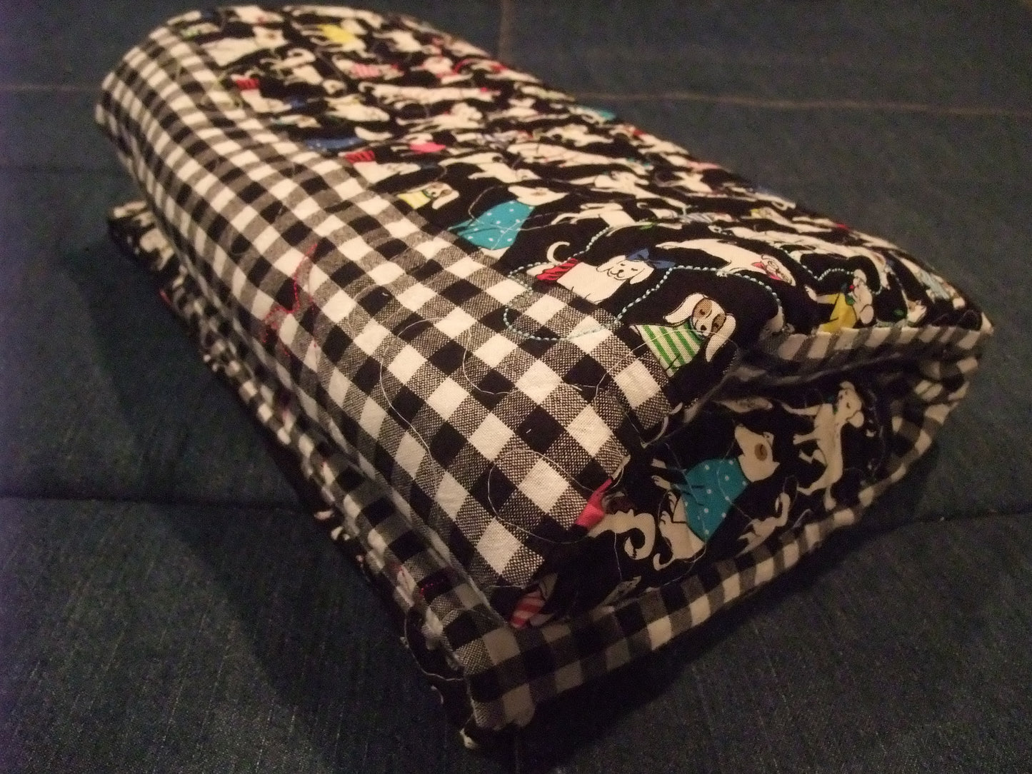 (111) Heavenly Dogs Lap Quilt