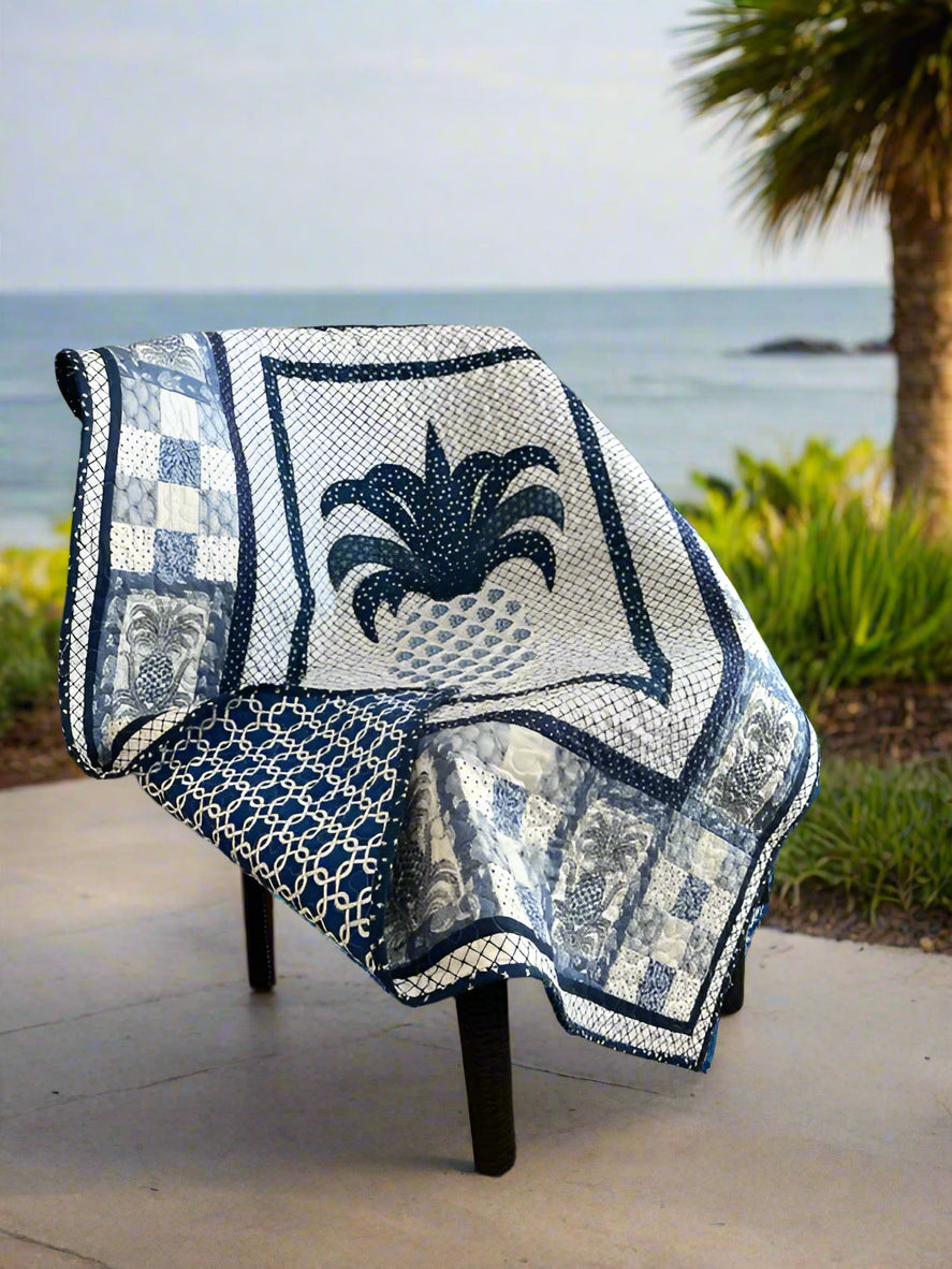 (509) Blue and White Hospitality Quilt