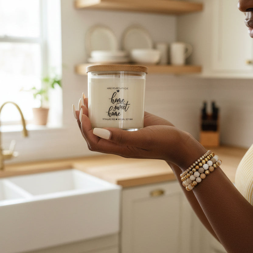 Add luxury to your room with the Azure scented candle