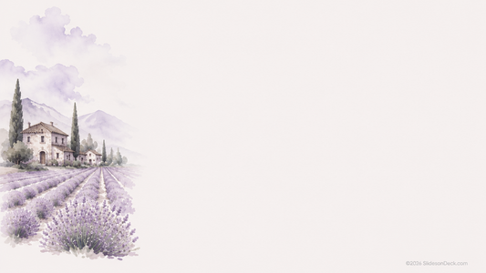 Lavender Fields Mini Presentation Theme Slides Deck