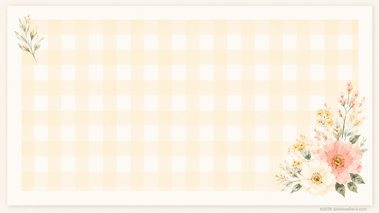 Spring Bouquet Mini Presentation Theme Slides Deck