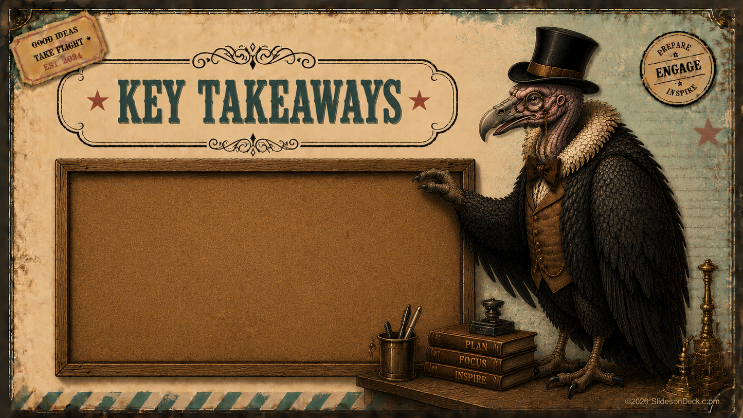 Vintage Vulture Presentation Theme Google Slides Deck
