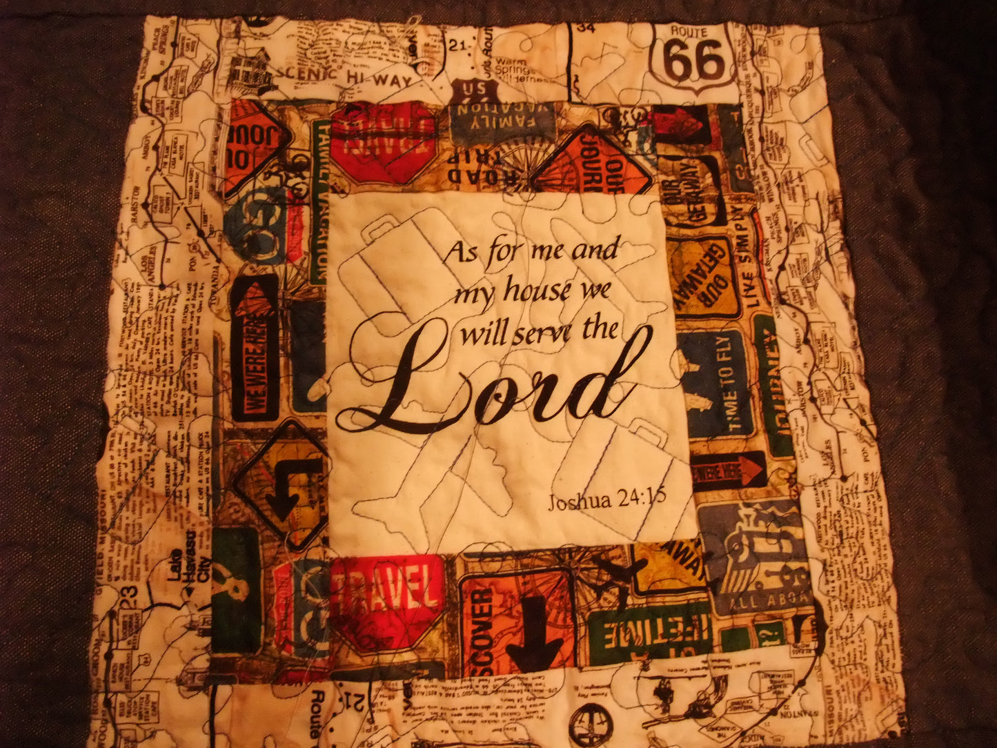 (104) Travel Blessings Lap Quilt