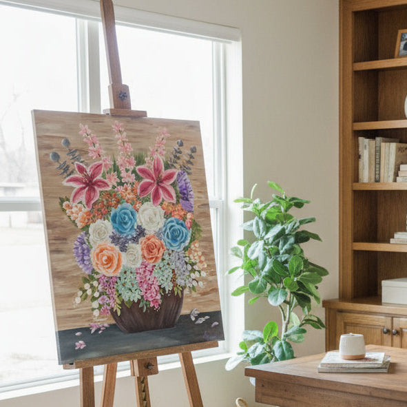 Bouquet of Renewal Acrylic Painting