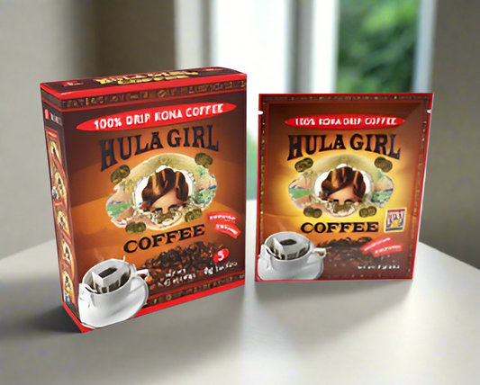 Hula Girl Kona Coffee Drip Packs – 8 Count