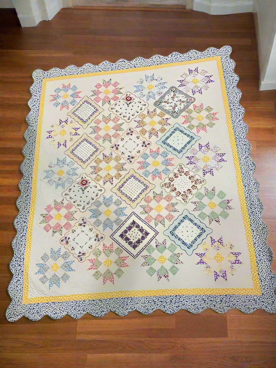 (502) Handkerchief Quilt 66" x 79"