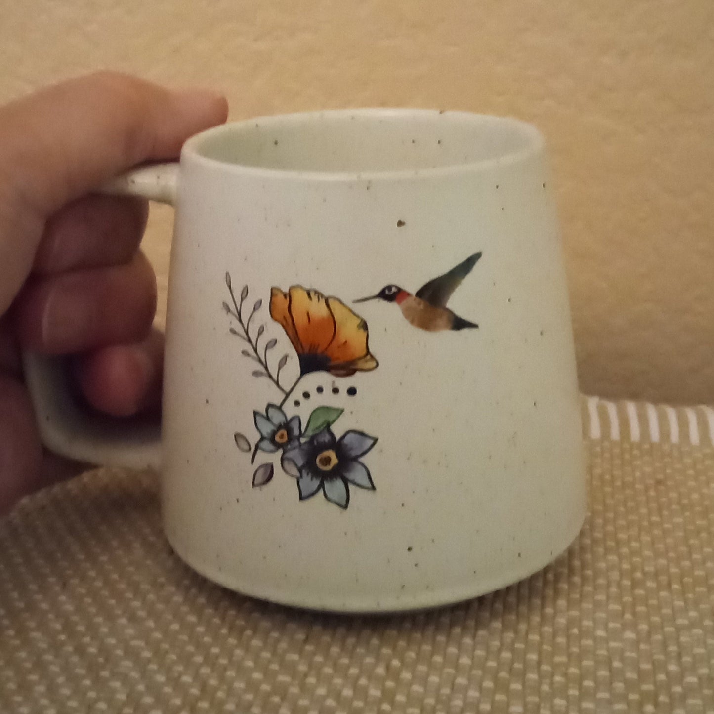 (119) This Grandma is Loved — Hummingbird & Floral Mug