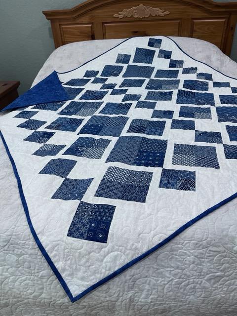 (519) Blue Indigo quilt