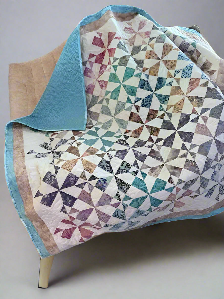 (522) Pinwheel Swirl Quilt