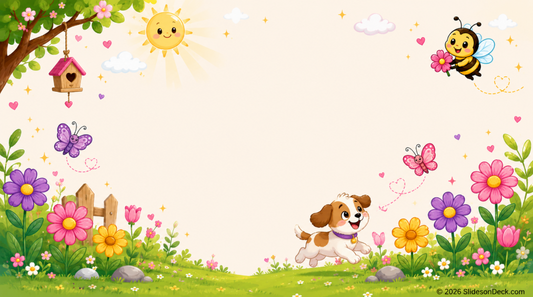 Butterflies and Bees Presentation Theme Slides