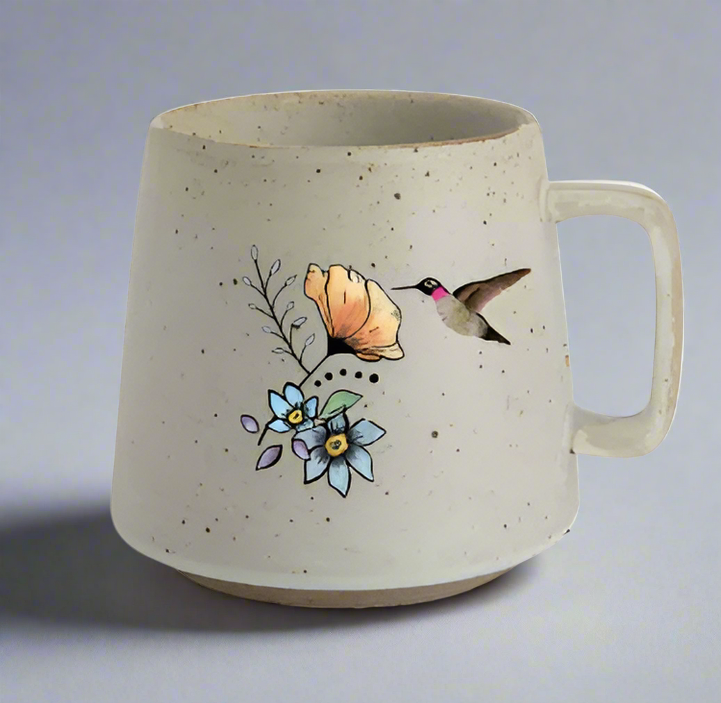 (119) This Grandma is Loved — Hummingbird & Floral Mug