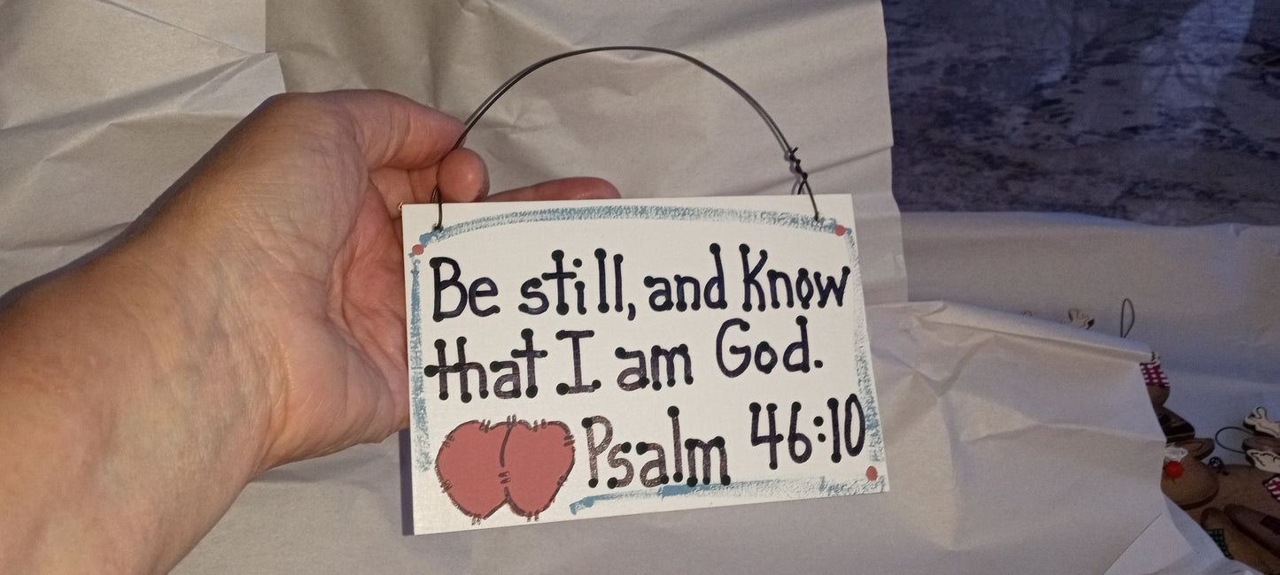 Be Still Ornament Psalm 46:10