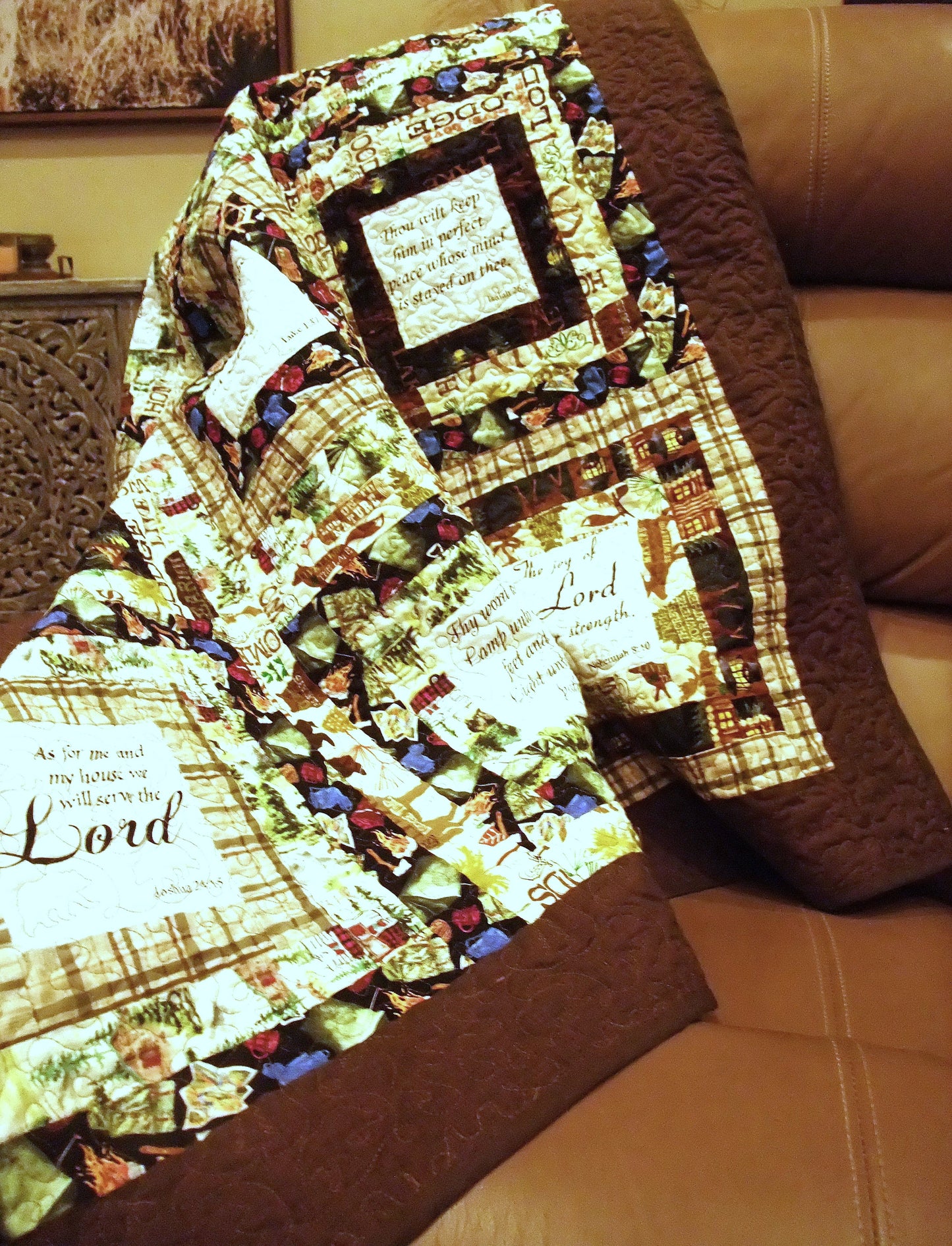 (109) Camping Spirit Lap Quilt
