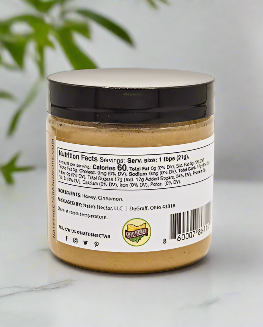 (126) Cinnamon Creamed Honey – 5.5 oz Jar