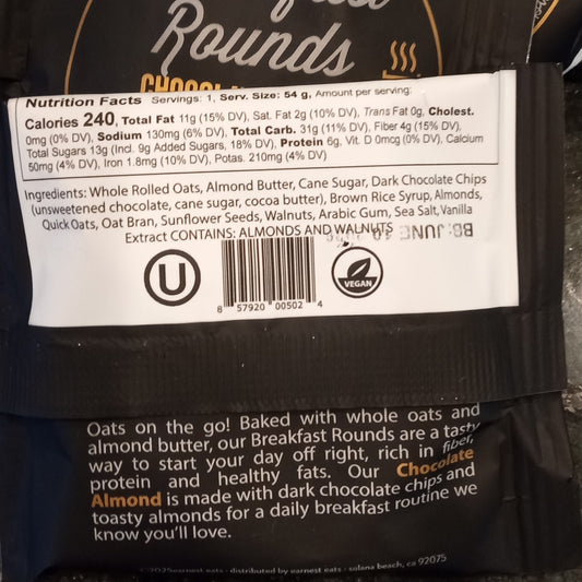 Chocolate Almond Breakfast Round