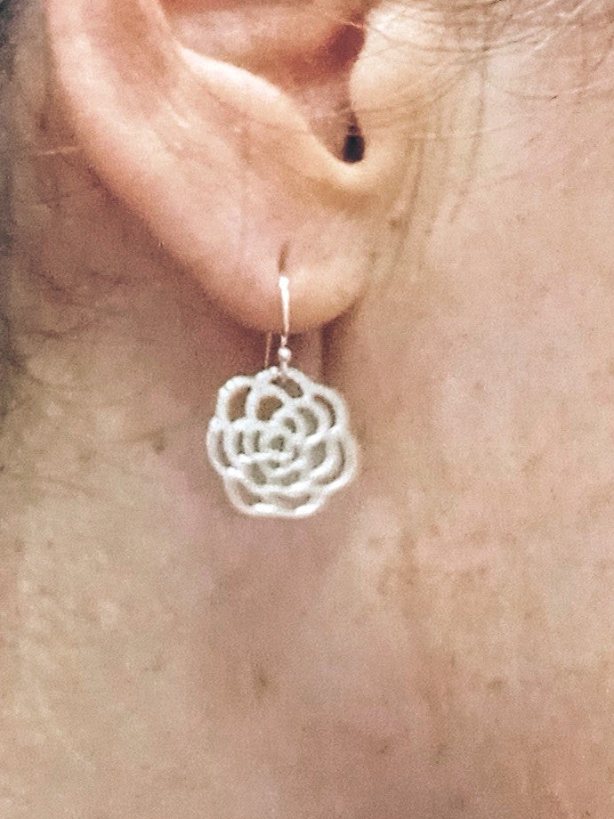 (153) Belva Ann Rose Earrings