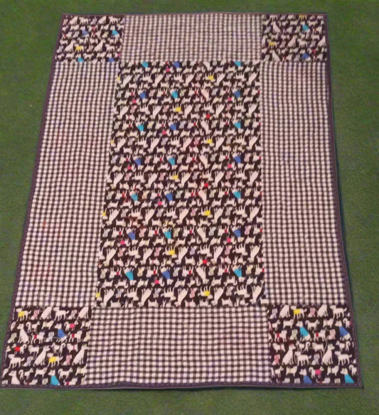 (111) Heavenly Dogs Lap Quilt