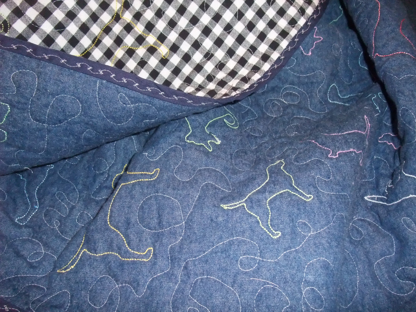(111) Heavenly Dogs Lap Quilt