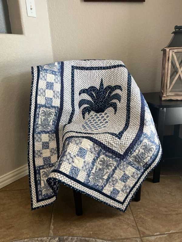 (509) Blue and White Hospitality Quilt