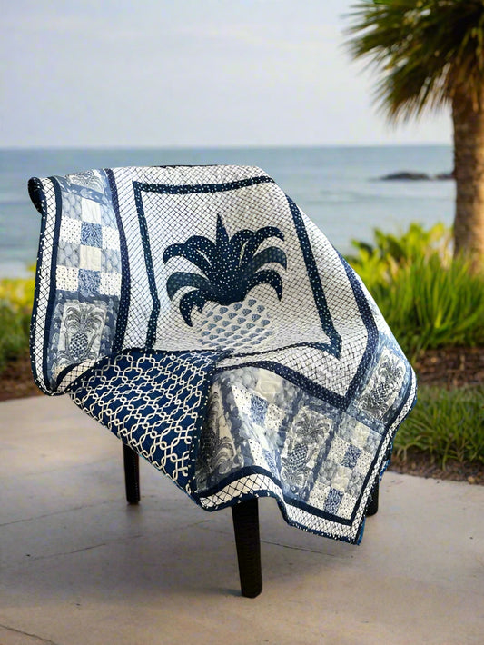 (509) Blue and White Hospitality Quilt