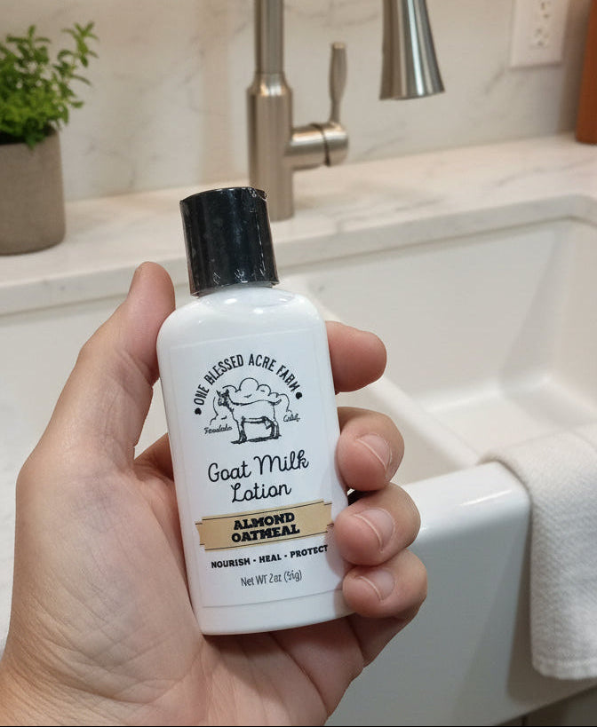 Almond Oatmeal Goat Milk Hand and Body Lotion - Travel Size
