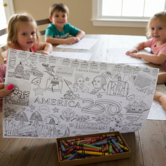 America 250 coloring placemats