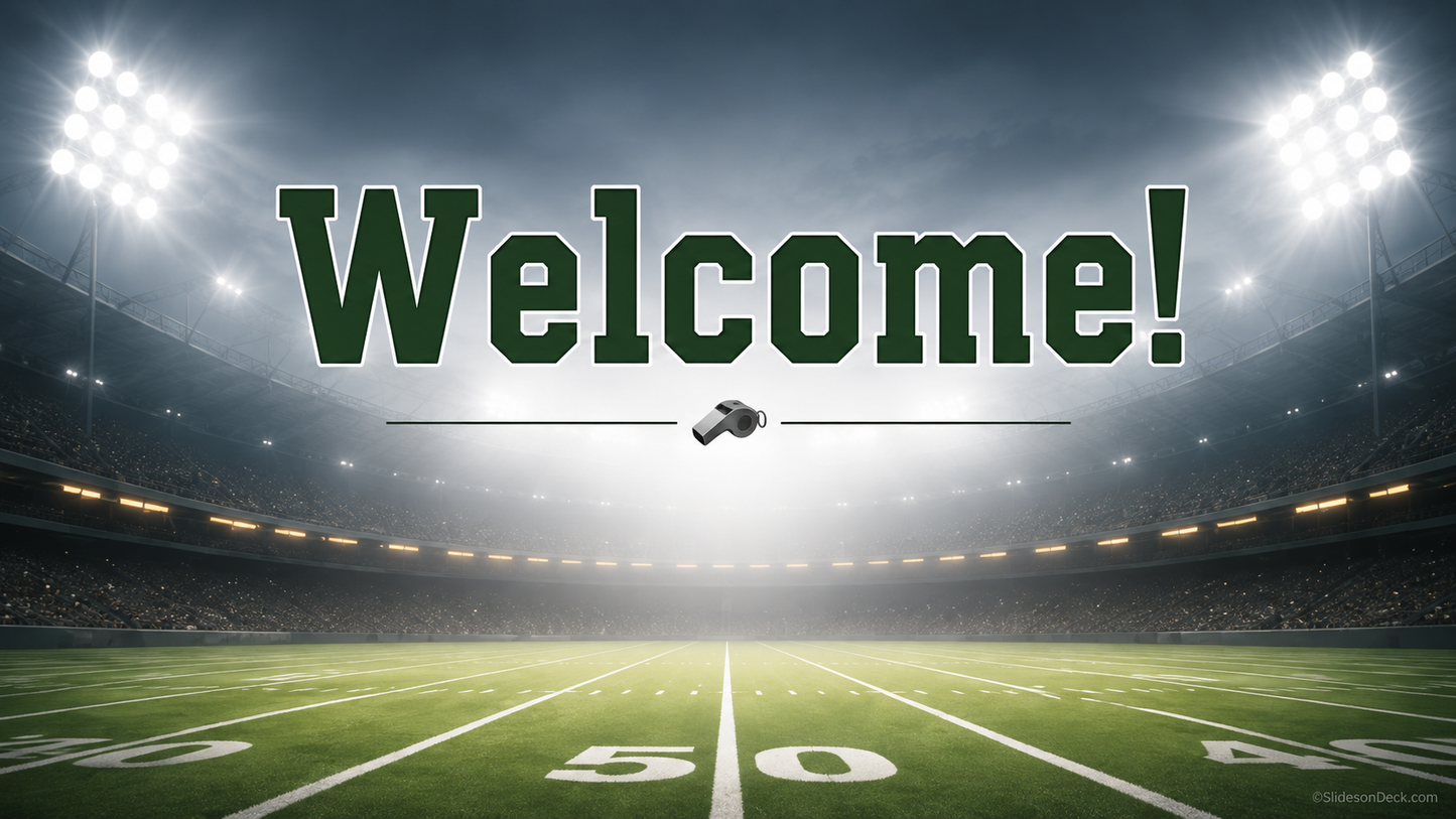 Game Day Presentation Theme Slides Deck