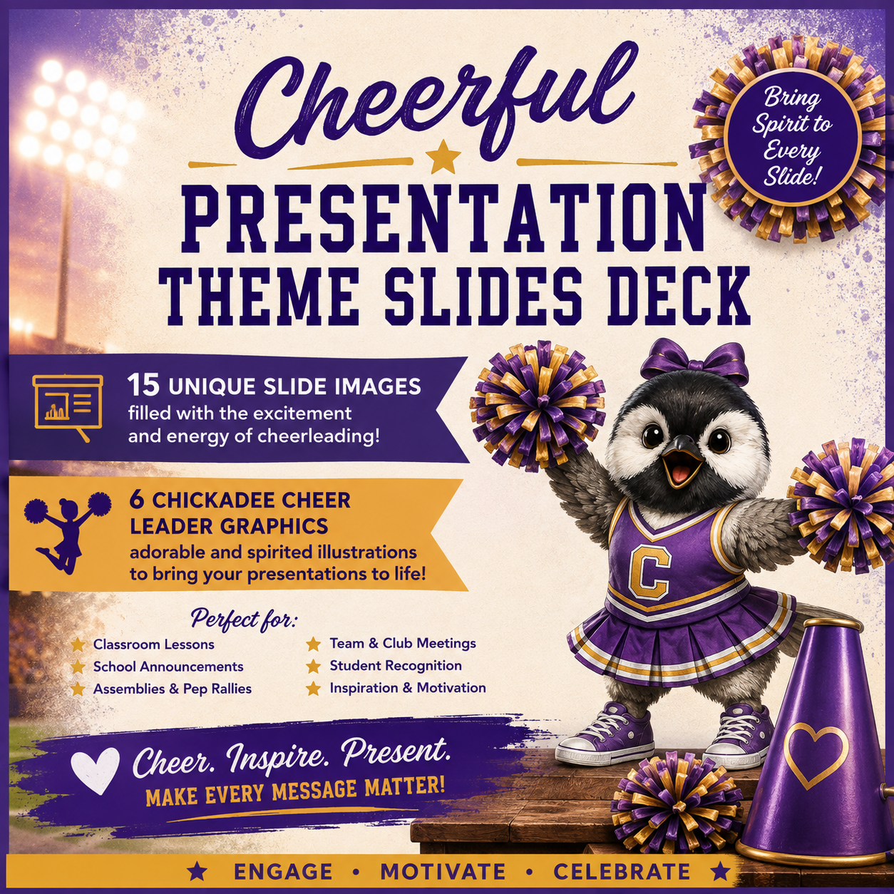 Cheerful Presentation Theme Slides Deck