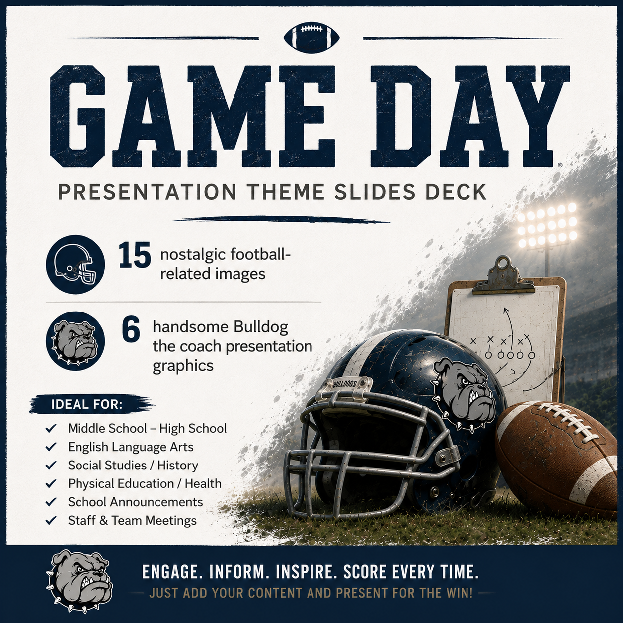 Game Day Presentation Theme Slides Deck
