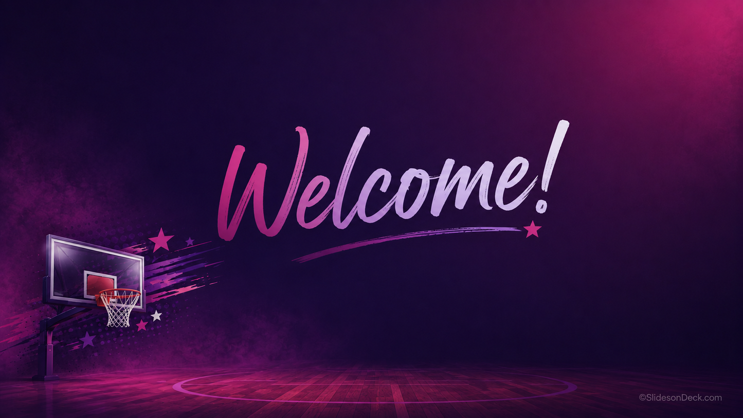 Hooping it Up Presentation Theme Slides Deck