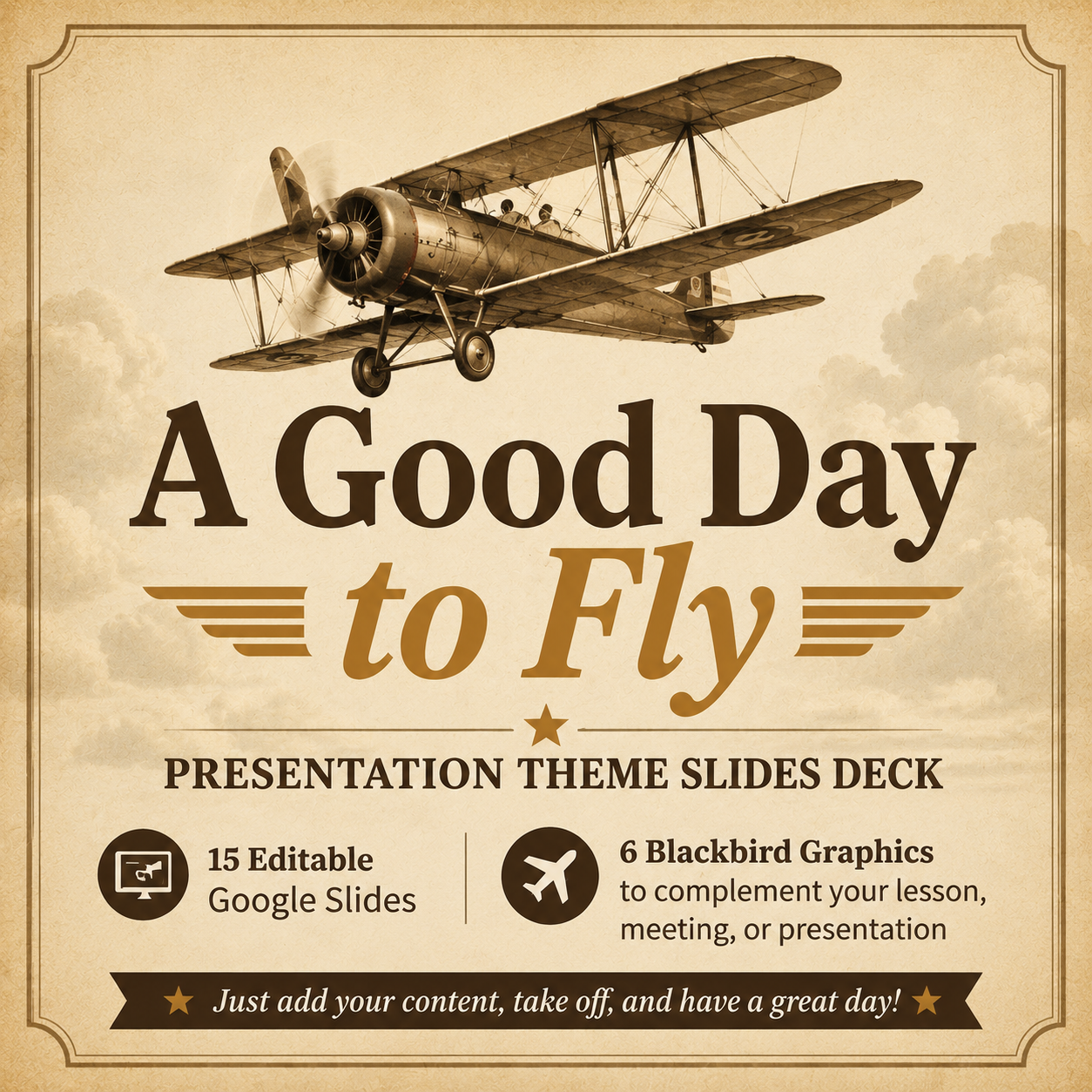 A Good Day to Fly Presentation Them Slides Deck