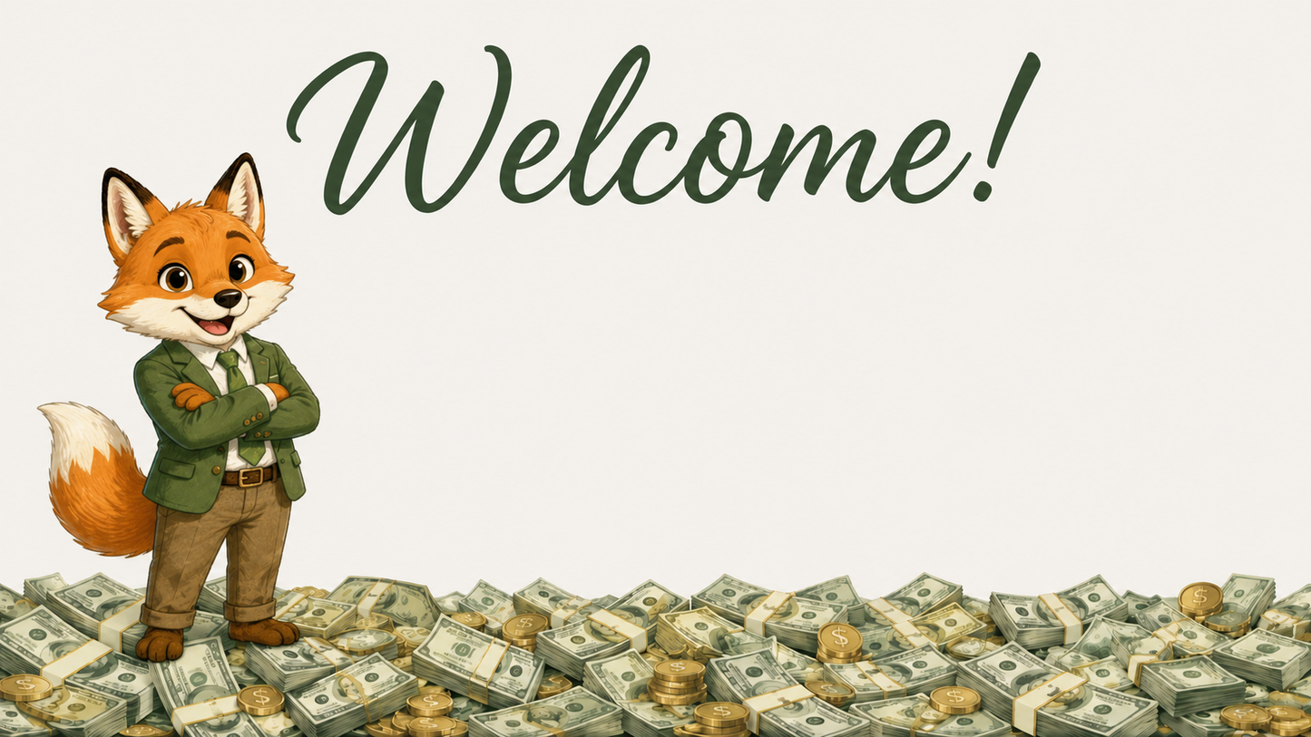 Money Fox Presentation Theme Slides Deck