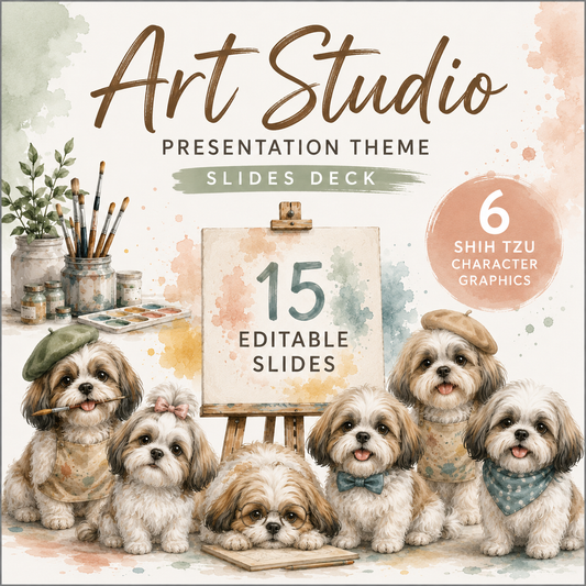 Art Studio Presentation Theme Slides Deck