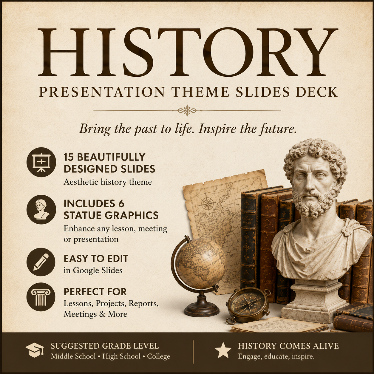 History Presentation Theme Slides Deck