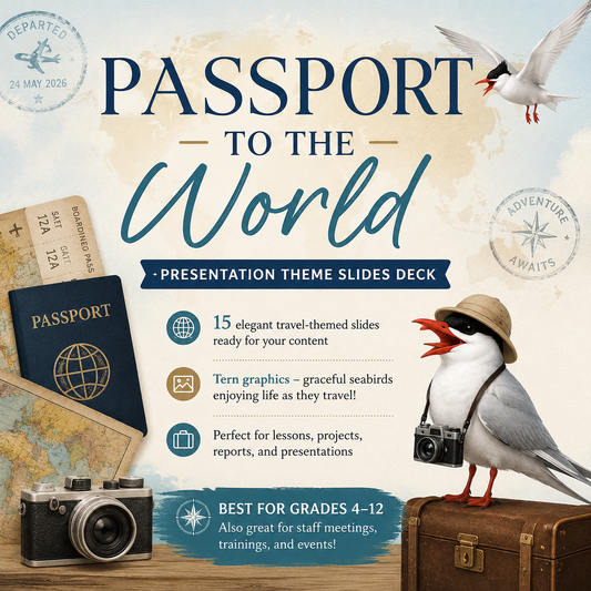 Passport to the World Presentation Theme Slides Deck