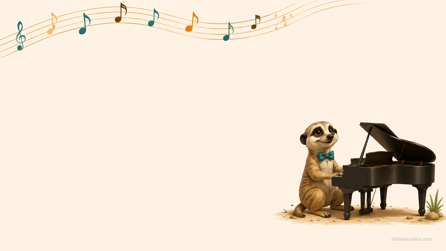 Musical Meerkat Presentation Theme Slides Deck