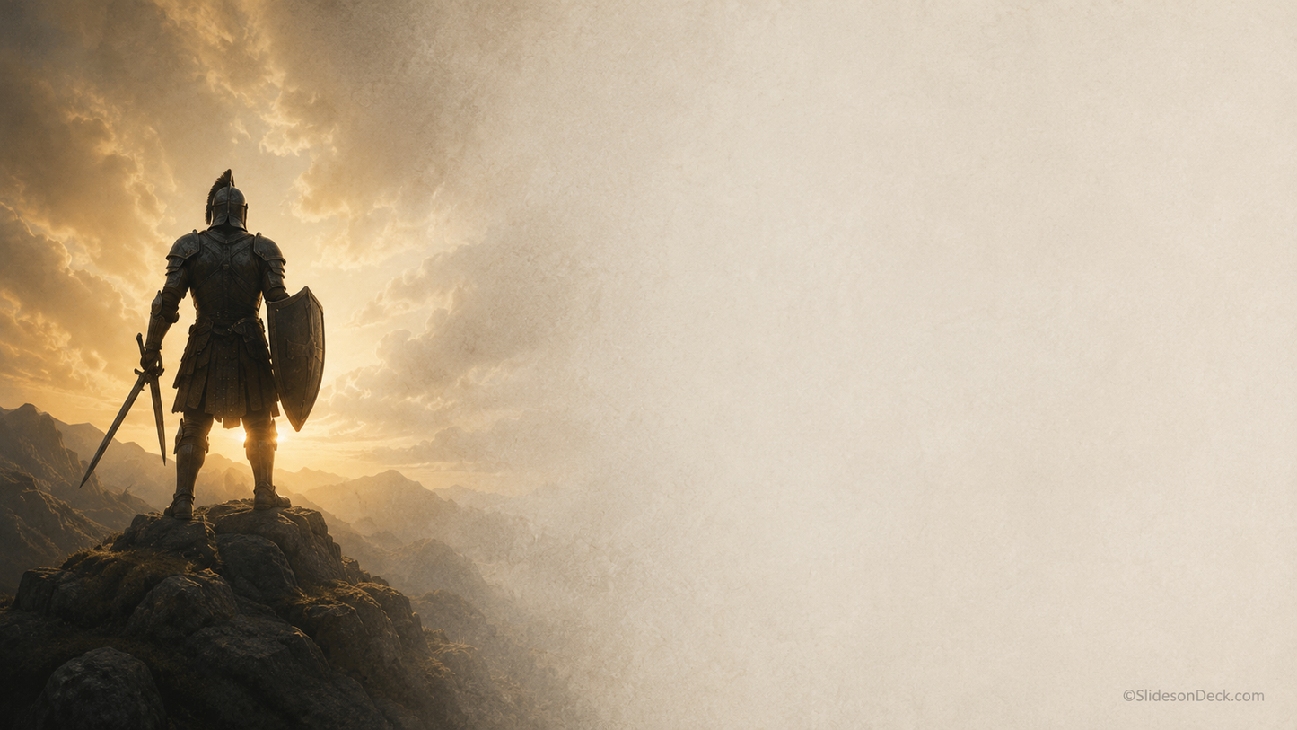 The Armor of God Presentation Theme Slides Deck