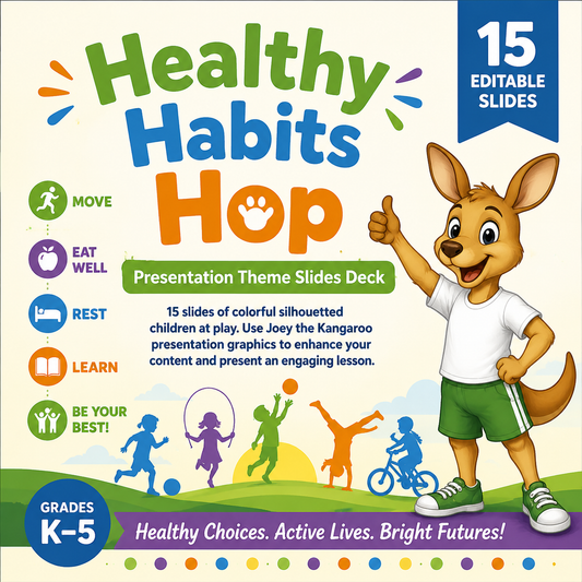 Healthy Habits Hop Presentation Theme Slides Deck