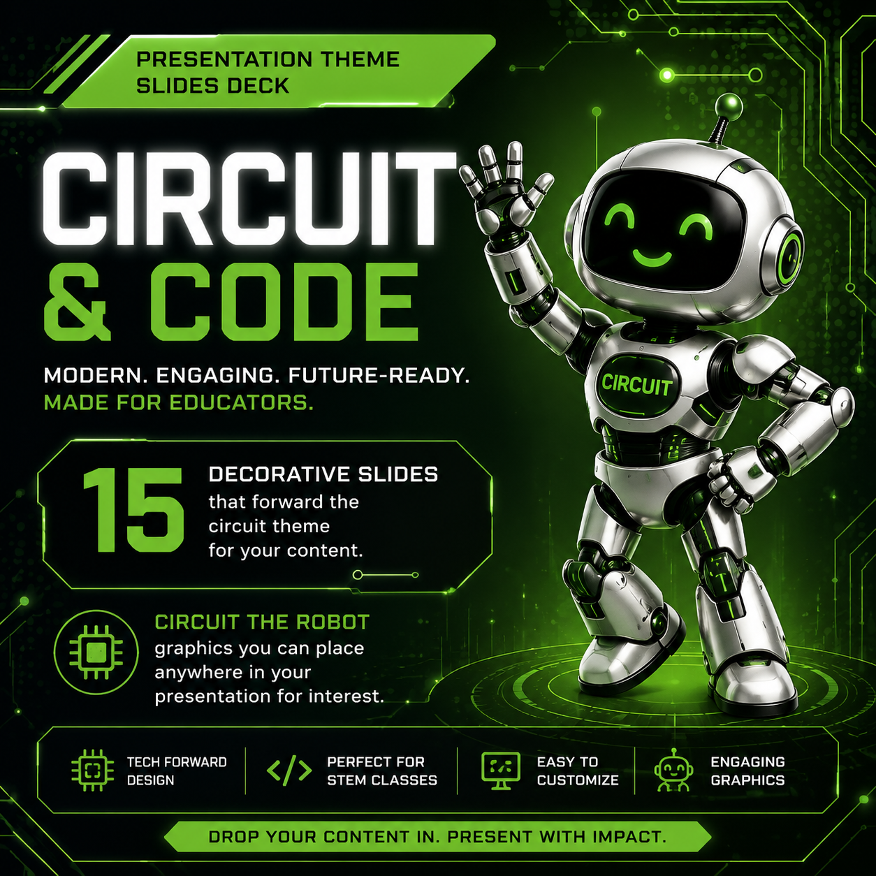 Circuits and Code Presentation Theme Slides Deck