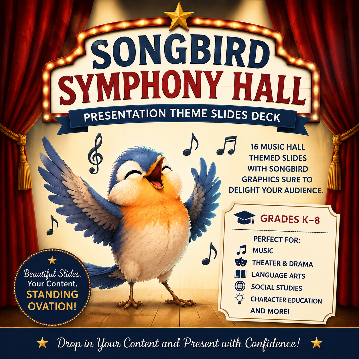 Songbird Symphony Hall Presentation Theme Slides Deck