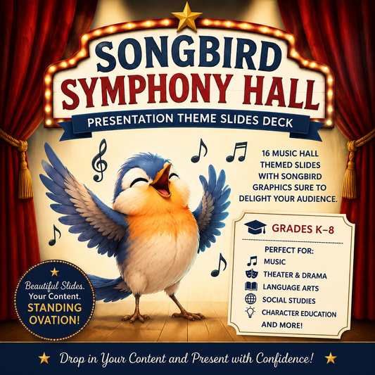 Songbird Symphony Hall Presentation Theme Slides Deck