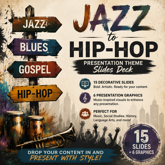 Jazz to Hip Hop Presentation Theme Slides Deck