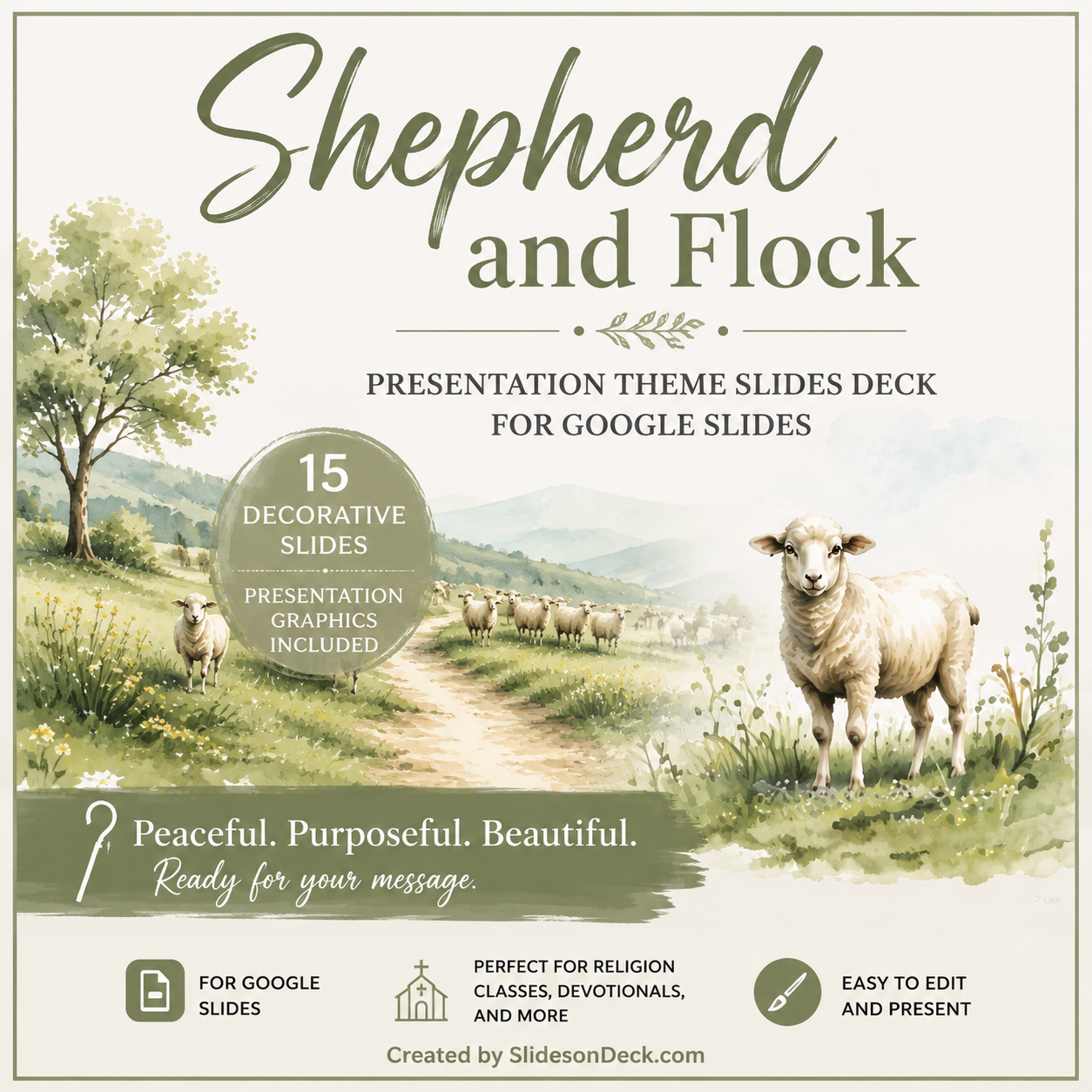 Shepherd and Flock Presentation Theme Slides Deck