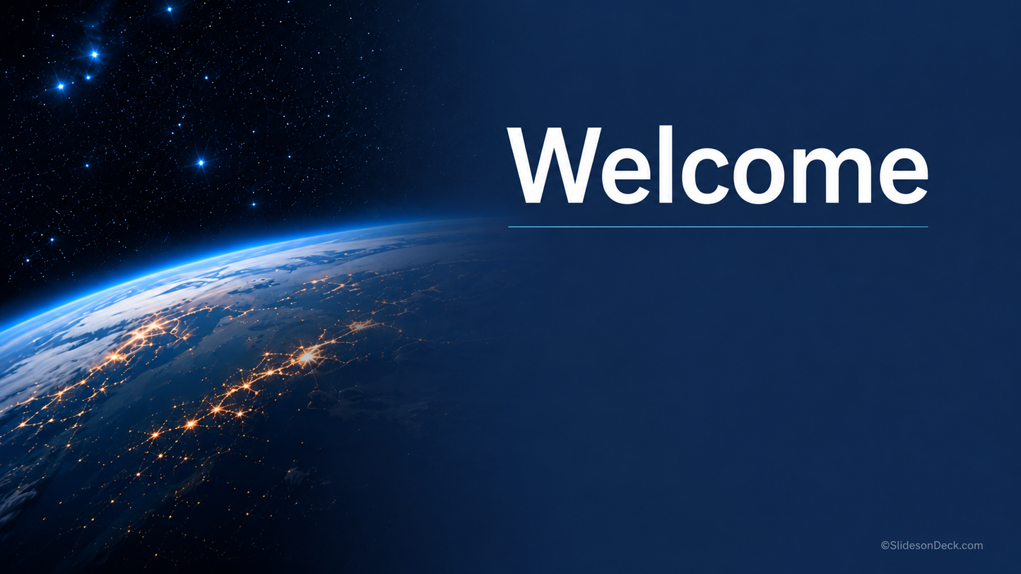 Deep Space Presentation Theme Slides Deck