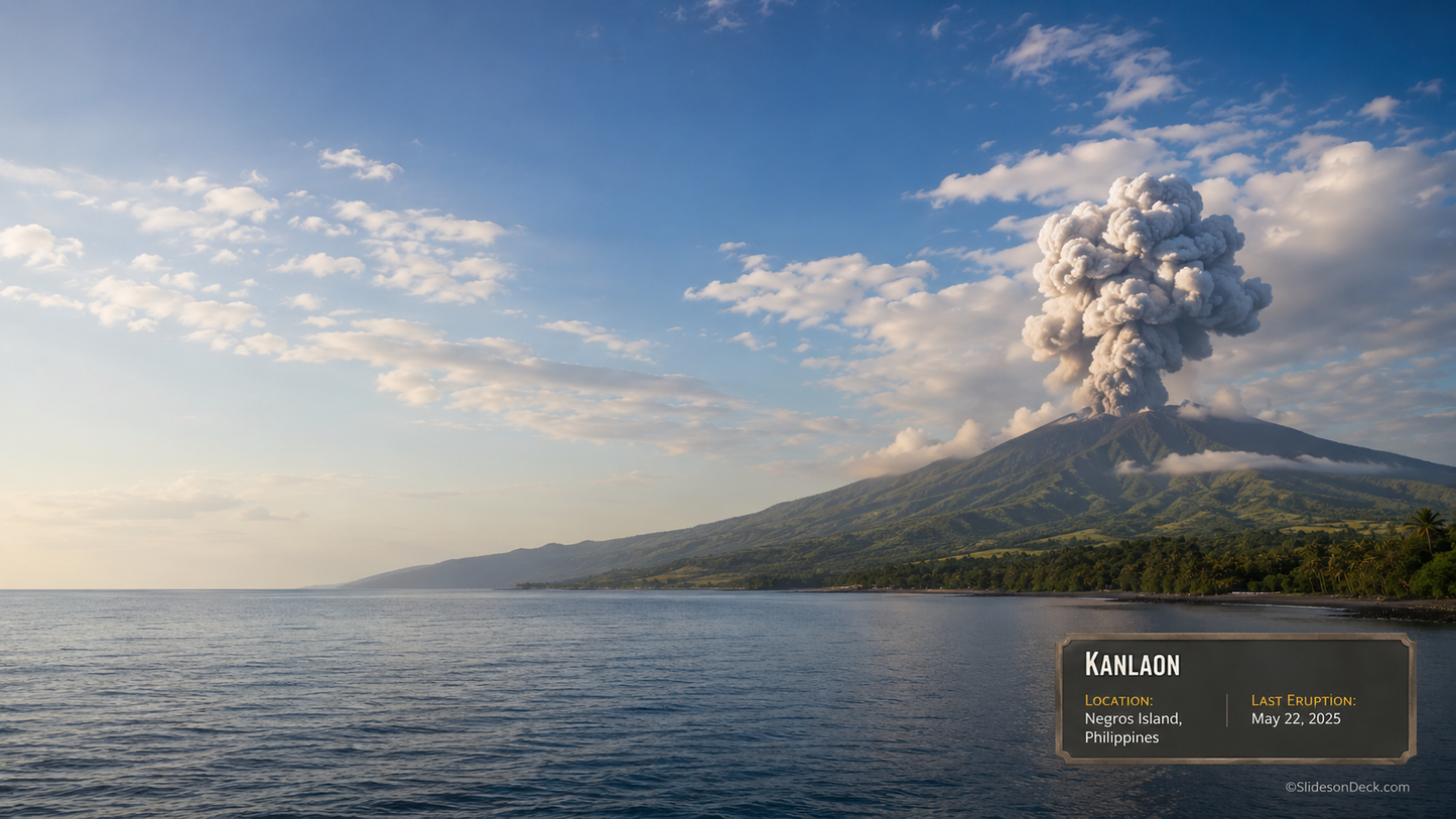 Volcanoes! Presentation Theme Slides Deck