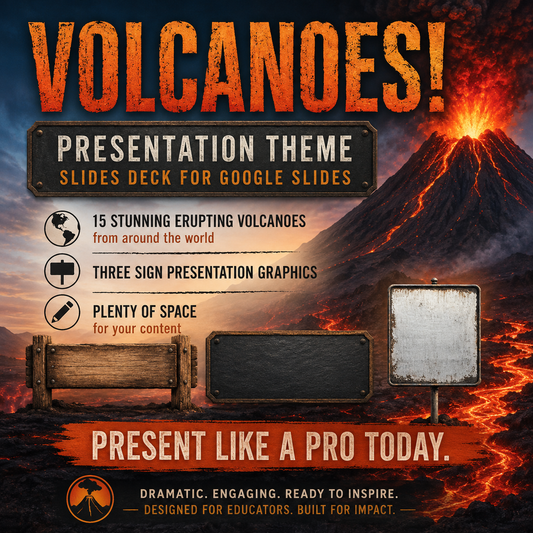 Volcanoes! Presentation Theme Slides Deck