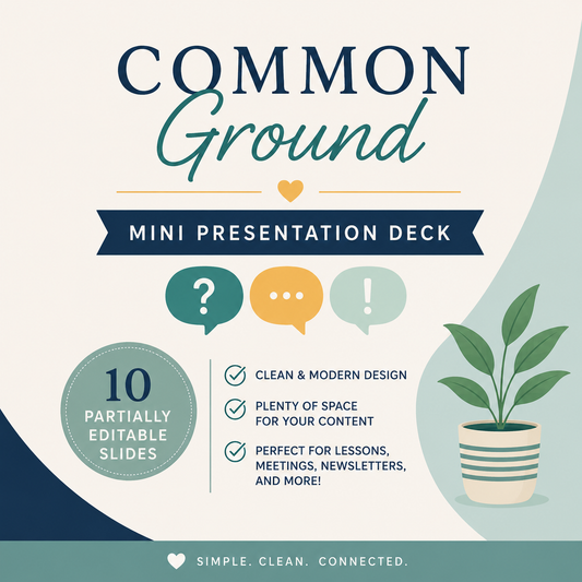Common Ground Mini Presentation Theme Slides Deck